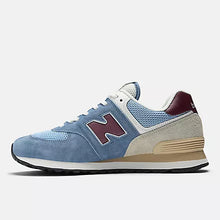 Charger l&#39;image dans la galerie, New balance 574 bleu/bordeaux
