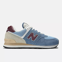 Charger l&#39;image dans la galerie, New balance 574 bleu/bordeaux
