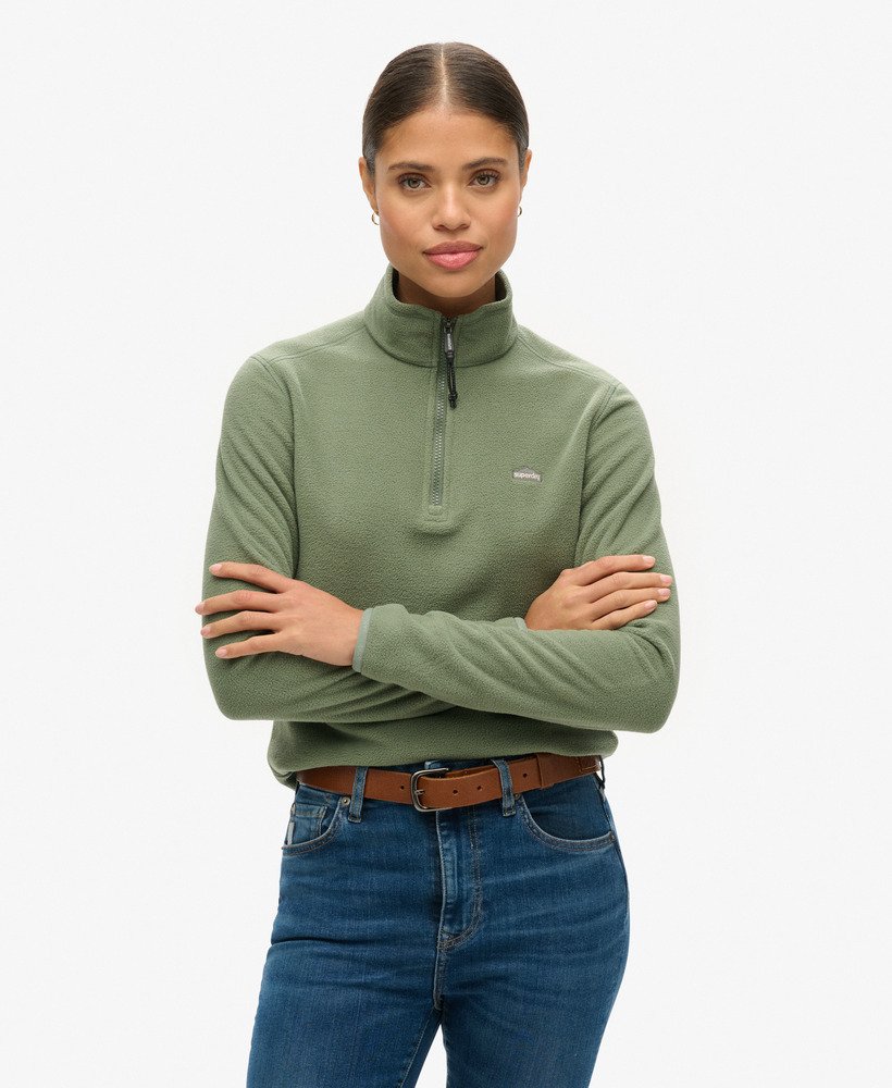 Sweat Superdry polaire kaki