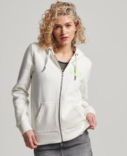 Load image into Gallery viewer, Gilet-sweat Superdry Néon white
