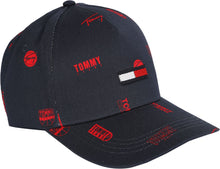 Load image into Gallery viewer, Casquette Tommy AOP navy

