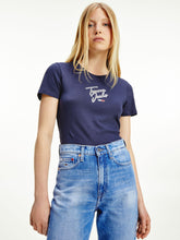 Load image into Gallery viewer, T-shirt Tommy Script Navy
