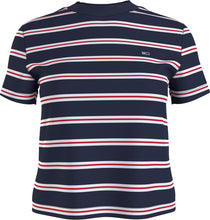 Load image into Gallery viewer, T-shirt Tommy Rayé navy
