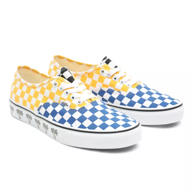 Vans a carreau jaune hotsell