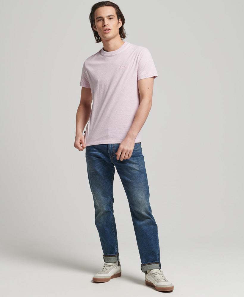 T-shirt Superdry basic rose pâle