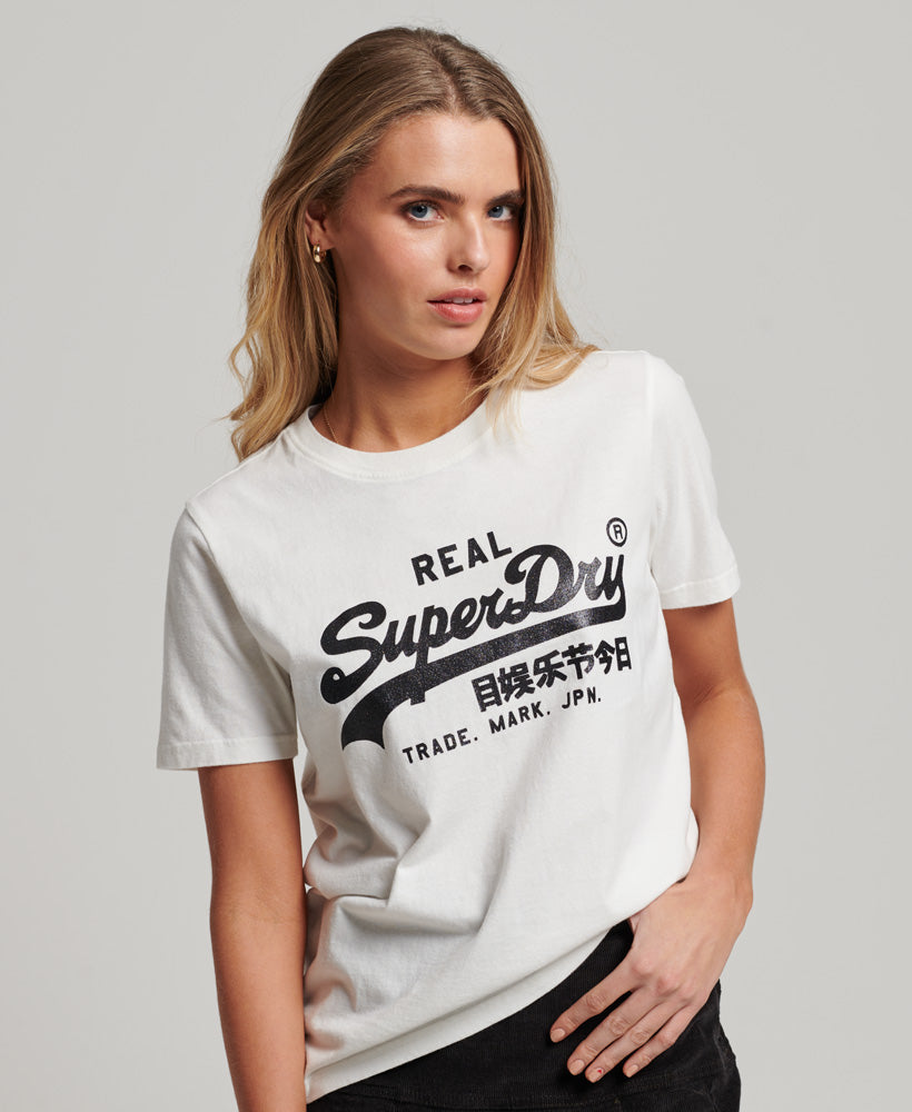 T-shirt Superdry signature white